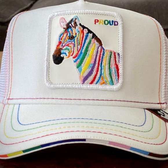 Goorin Bros. Limited Edition Trucker Hat - PROUD - Zebroy G. Biv - Picture 1 of 6